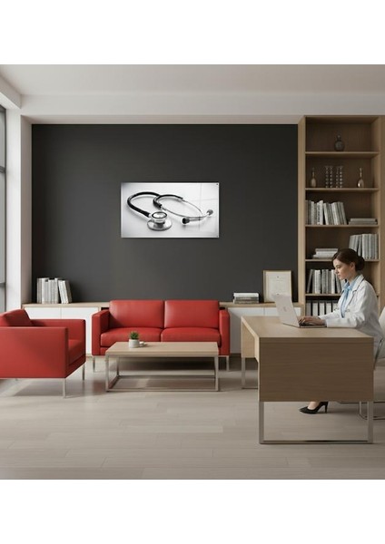 Cam Duvar Tablosu Çerçevesiz Steteskop (4mm Cam Kalınlığı) fiyatları
