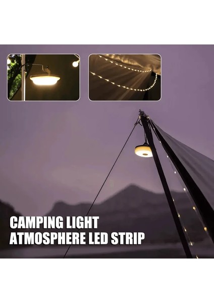 10 Metre LED Kamp Lambası Bej