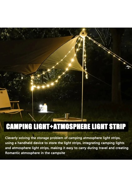 10 Metre LED Kamp Lambası Bej