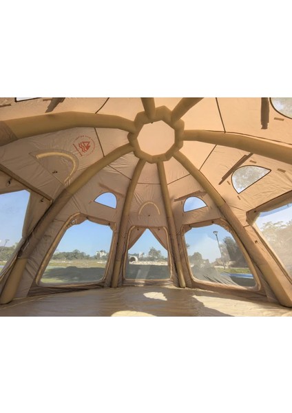 19.6 Metrekare Küresel Kubbe Şişme Çadır Bej indirimleri