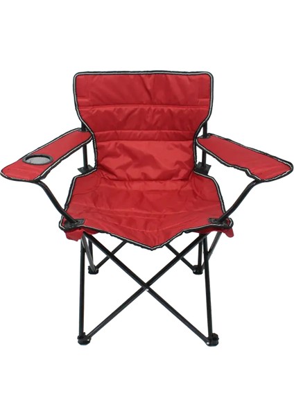 Quatro Bardaklı Kamp Sandalyesi Kırmızı