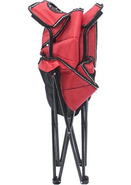 Quatro Bardaklı Kamp Sandalyesi Kırmızı fırsatları