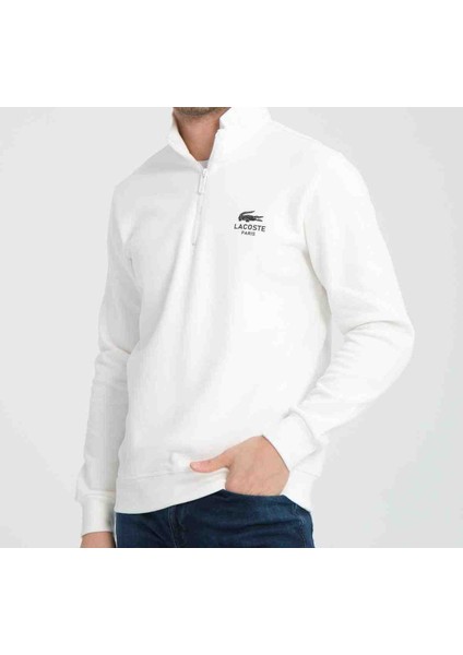 Fermuar Yaka Beyaz Regular Fit Uzun Kol fırsatları