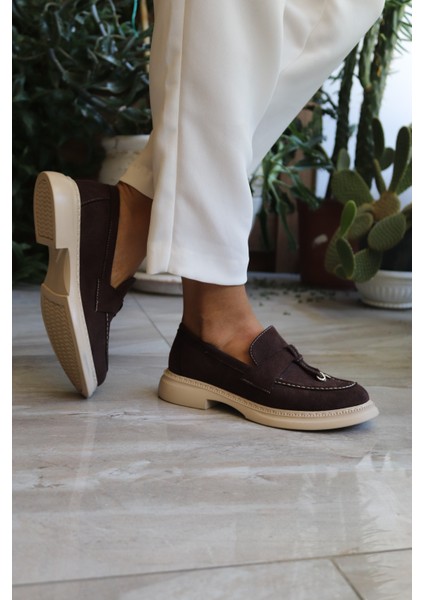 Lore Kadın Günlük Loafer Acıkahvesüet fiyatları