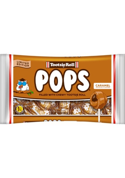 Tootsieroll Pops Filled Wıth Chewy Tootsıe Roll Caramel Lolipop 357 gr