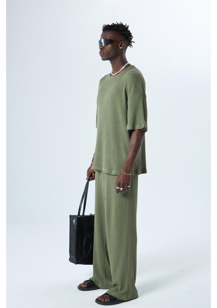 Basıc Oversize Takım Haki