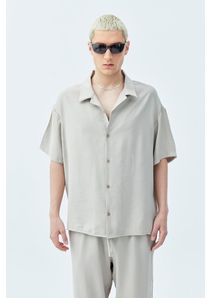 Basıc Oversize Keten Takım Bej fiyatları