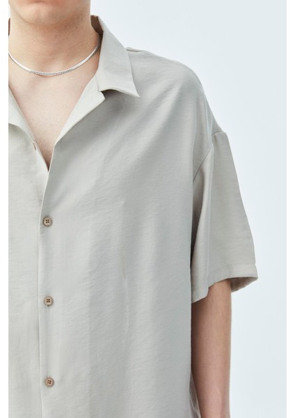 Basıc Oversize Keten Takım Bej modelleri