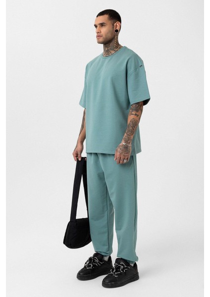 Paça Lastikli Basic Oversize Eşofman Takımı Mint fiyatları