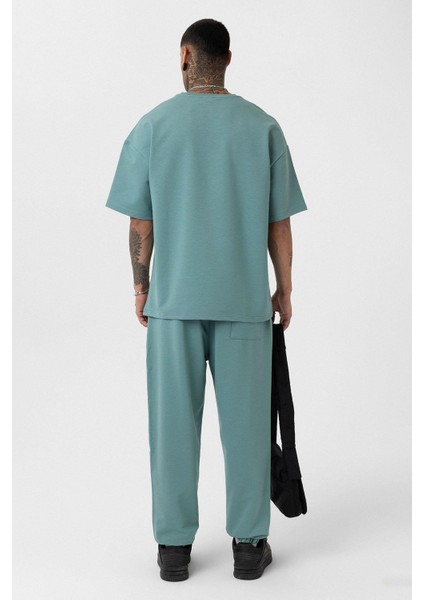 Paça Lastikli Basic Oversize Eşofman Takımı Mint fırsatları