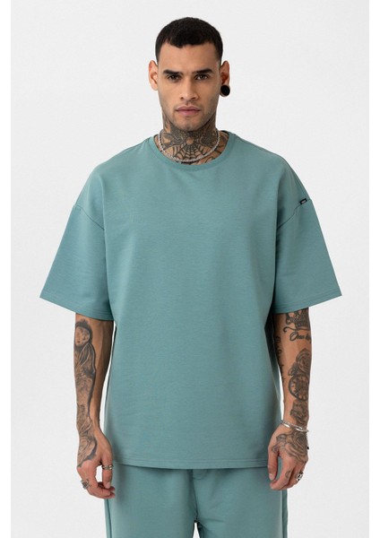 Paça Lastikli Basic Oversize Eşofman Takımı Mint indirimleri