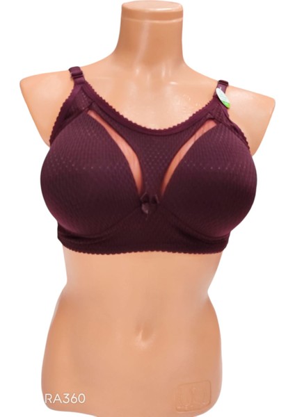 C Cup Telsiz Süngerli Önü Kumaş ve Tül Detaylı Yandan Destek Telli Toparlayıcı Sütyen fiyatları