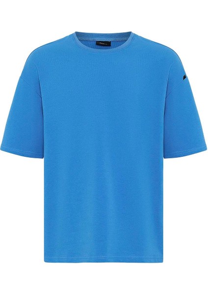 Basic Oversize Şort Takım Mavi modelleri