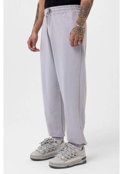 Paça Lastikli Basic Oversize Eşofman Takımı Boyama Gri fırsatları