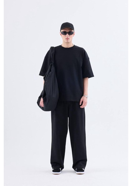 Basıc Oversize Eşofman Takım Siyah