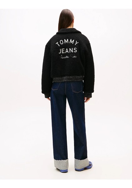 Tommy Hilfiger Tjw Teddy Kolej Stili Bomber Kadın Siyah Ceket DW0DW21666BDS fırsatları