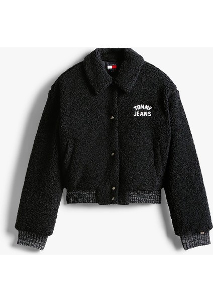 Tommy Hilfiger Tjw Teddy Kolej Stili Bomber Kadın Siyah Ceket DW0DW21666BDS indirimleri