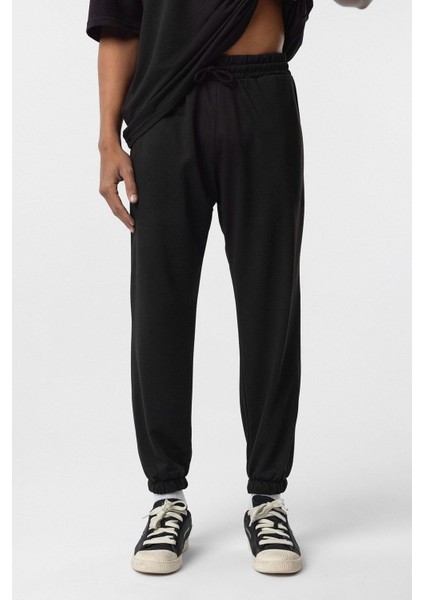 Basic Oversize Paça Lastikli Eşofman Takım Siyah indirimleri