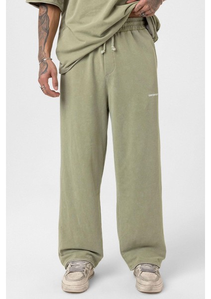 Yıkamalı Oversize Eşofman Takım Haki fırsatları