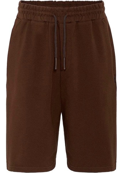 Basic Oversize Şort Takım Kahve indirimleri