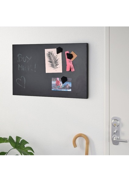Svensas Siyah 40X60 cm Manyetik Mıknatıslı Pano Ofis Ev Duvar Panosu Not Fotoğraf Resim Panosu