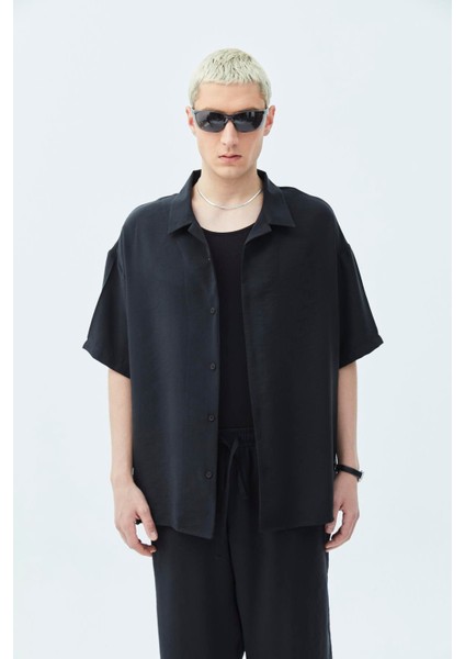 Basıc Oversize Keten Takım Siyah fiyatları