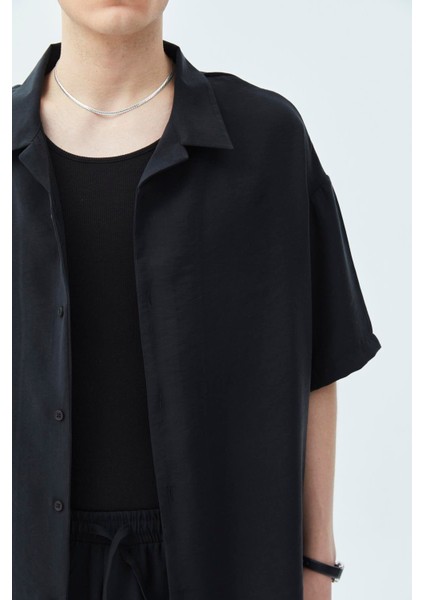 Basıc Oversize Keten Takım Siyah fırsatları