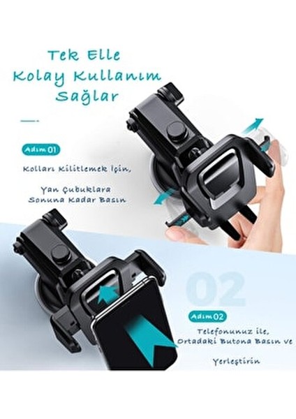 Tüm Telefonlara Uyumlu Araba Akrobat Telefon Tutucu Torpido Vakumlu Araç Içi Tutacağı fırsatları