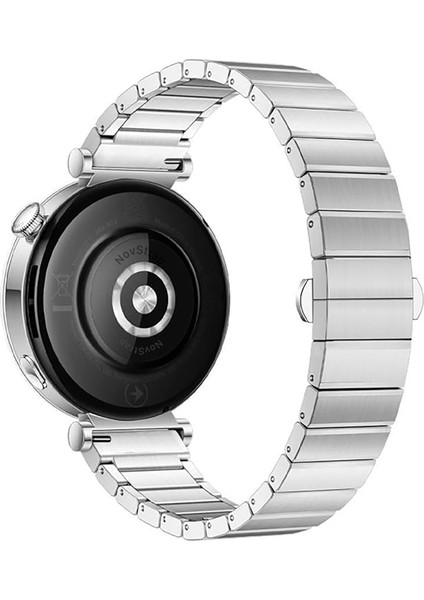Huawei Watch GT6 41mm GT4 41mm GT5 41mm GT5 Pro 42mm ile Uyumlu Kordon (18mm) Çelik Metal Klipsli