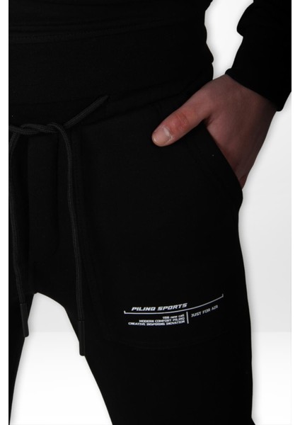 KA121 Kompak 3 İp Ön Arka Cep Yapıştırma Paça Reşme Eşofman Altı