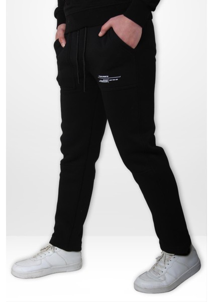 KA121 Kompak 3 İp Ön Arka Cep Yapıştırma Paça Reşme Eşofman Altı