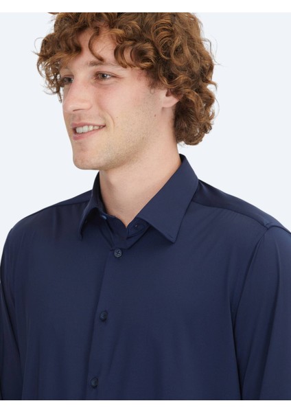 Lacivert Regular Fit Casual Gömlek modelleri