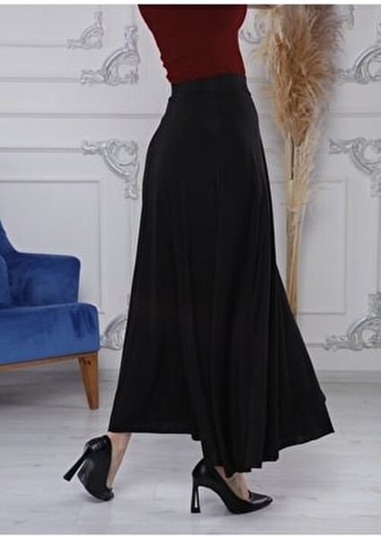 Giyicem Kız Çocuk Beli Ipli %100 Pamuk Kaşkorse Okul Şort Etek Uzun G2025-1