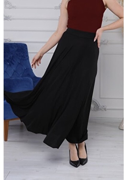 Giyicem Kız Çocuk Beli Ipli %100 Pamuk Kaşkorse Okul Şort Etek Uzun G2025-1