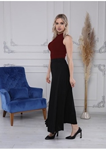 Giyicem Kız Çocuk Beli Ipli %100 Pamuk Kaşkorse Okul Şort Etek Uzun G2025-1