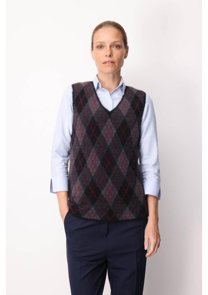 Kadın Baklava Desenli Süveter 17 fırsatları