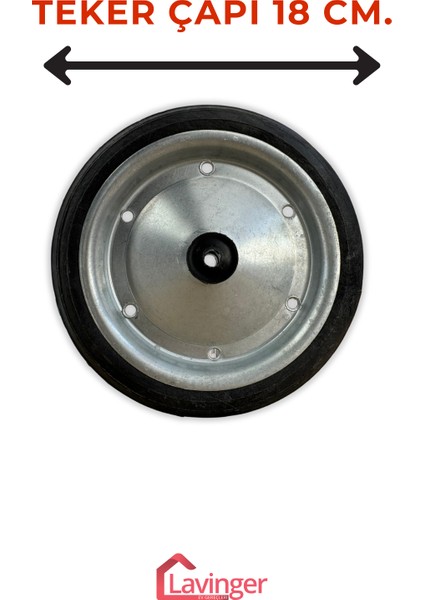 2 Adet 18 cm Metal Gövde Pazar Arabası Tekerleği Süper Sağlam Araba Tekeri Somun&pul Hediyeli indirimleri