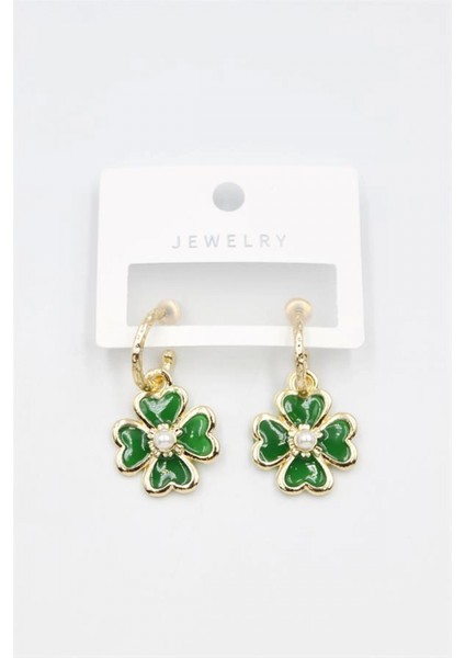 Çiçek Küpe - Yeşil fiyatları