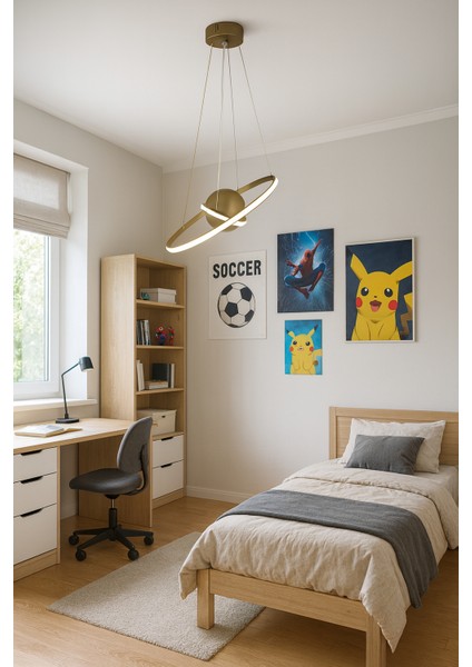 Sarkıt LED Avize Satürn 40CM