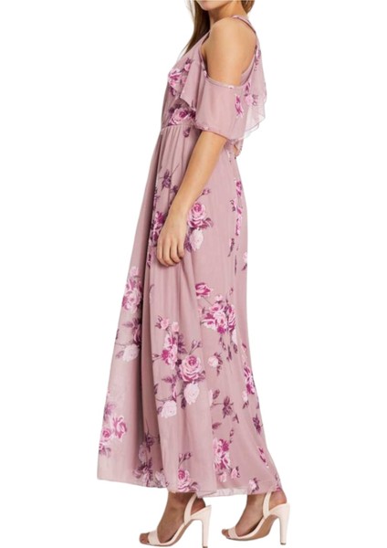 Kadın Tül Detaylı Omzu Açık Şık Rahat Kalıp Büyük Beden Curve Abiye Elbise fırsatları