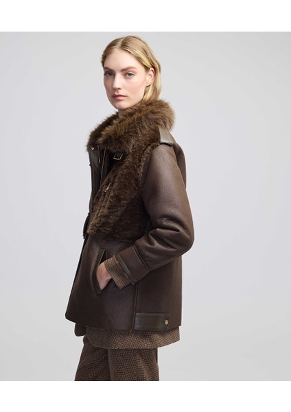 Karma Cepli Suni Kürk Mix Mont IW6240012205074 modelleri