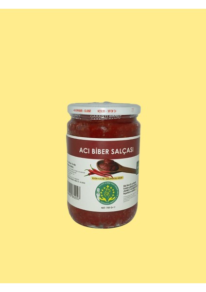 Güneşte Kurutulmuş Acı Biber Salçası (750 Gr)