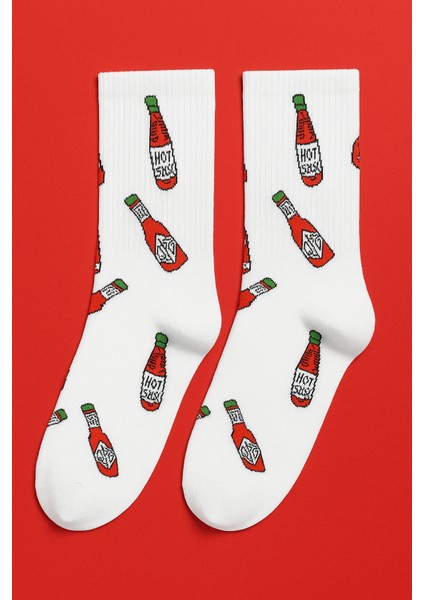 Acı Sos Desenli Renkli Spor Çorap fiyatları