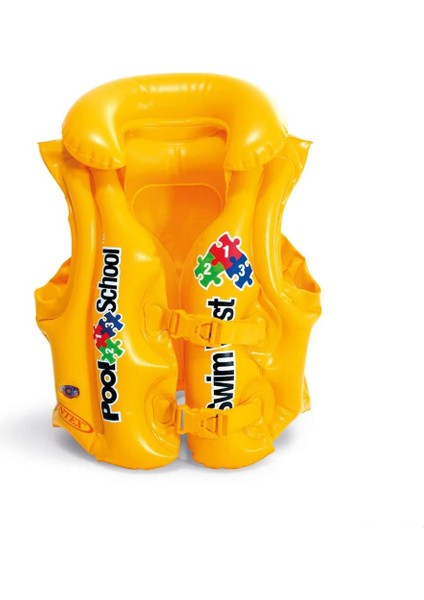 Çocuk Can Yeleği - Intex - Yakalı - Sarı (58660)