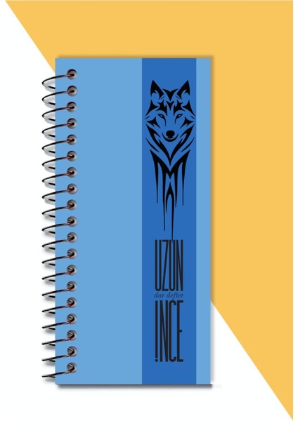 Uzun Ince Dar Defter Koleksiyonu / Kalın Karton Kapak Çizgisiz Spiralli 21X10 cm 96 Sayfa fiyatları