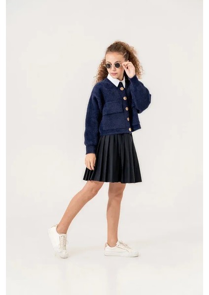 Kız Çocuk 8502 Sakallı Okul Bomber Ceket modelleri