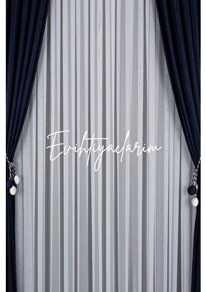 Petek Üstü Titi Bambu Ütü Istemez Salon ve Misafir Odalara Uygun Tül Perde 1 x 2 Seyrek Pileli fırsatları