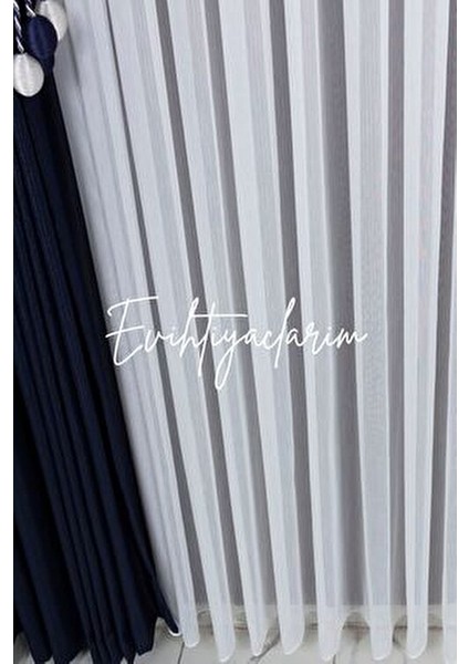 Petek Üstü Titi Bambu Ütü Istemez Salon ve Misafir Odalara Uygun Tül Perde 1 x 2 Seyrek Pileli indirimleri