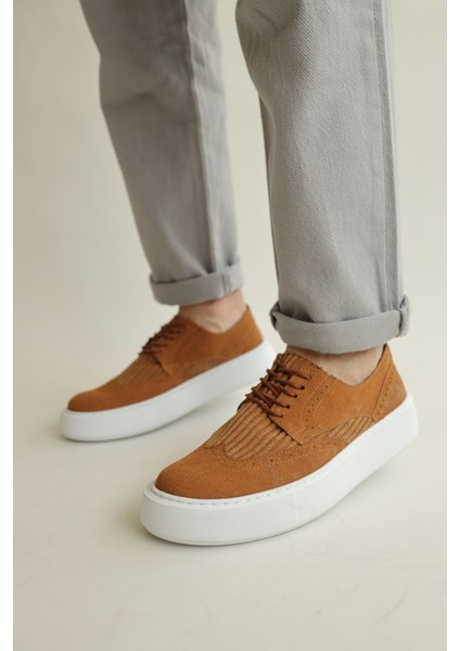 Luxcry Premium Erkek Günlük Casual Ayakkabı Süet Taba