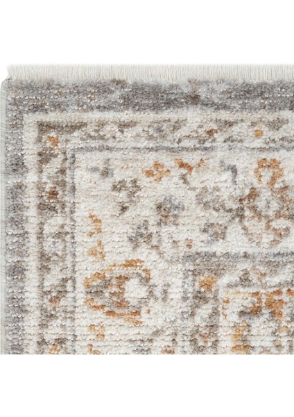Belina Krem Gri Etnik Desen Vintage Halı Klasik Dokuma Bukle Ev Oturma Odası Salon Halısı fırsatları